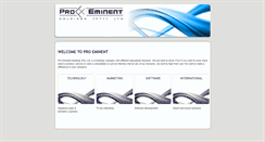 Desktop Screenshot of proeminent.co.za