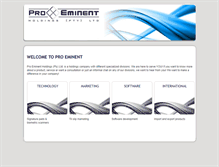 Tablet Screenshot of proeminent.co.za